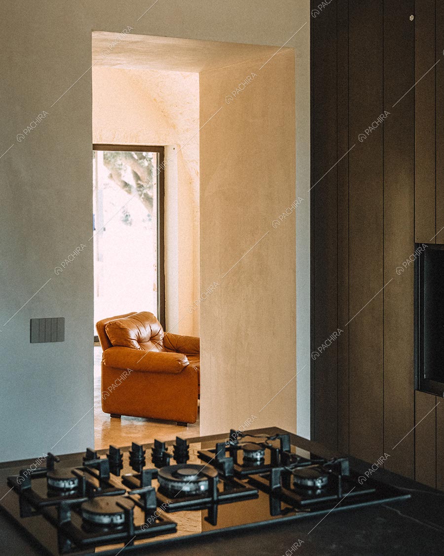 Cucina della villa in stile contemporaneo Kara, location per shooting a Brindisi