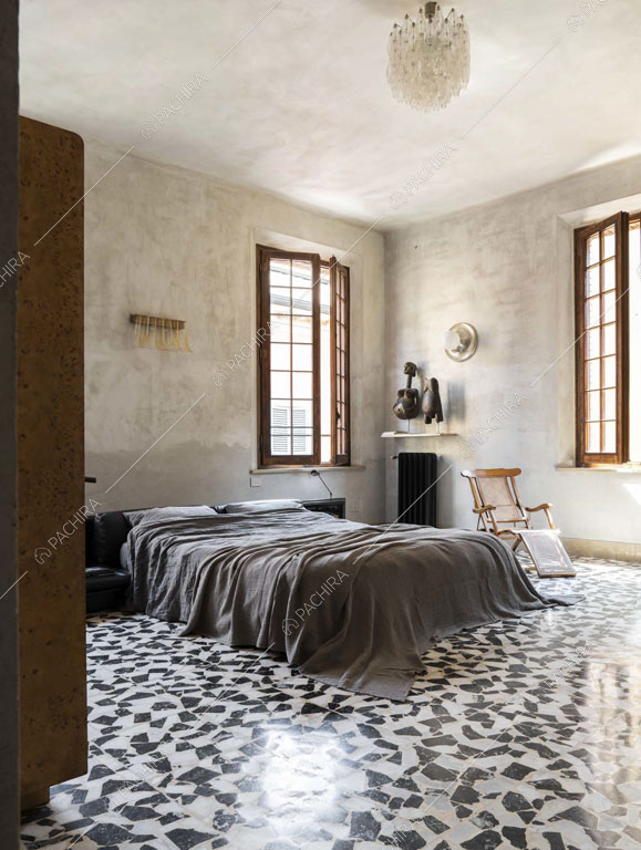 Camera da letto del loft Reno, location in stile contemporaneo a Reggio Emilia