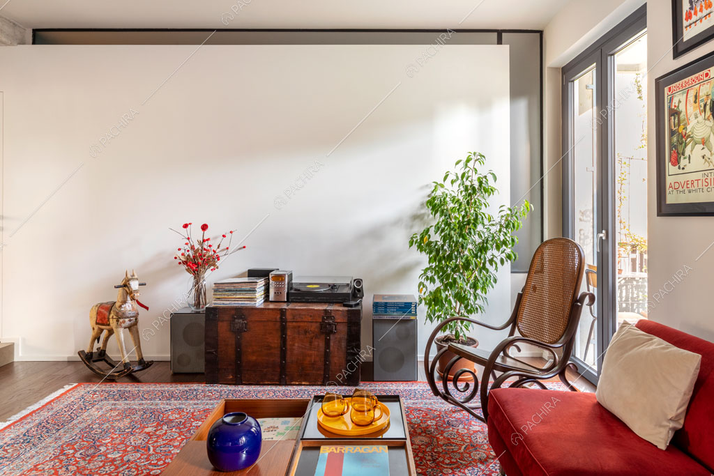 Salotto della location Castagno, appartamento in stile contemporaneo a Milano