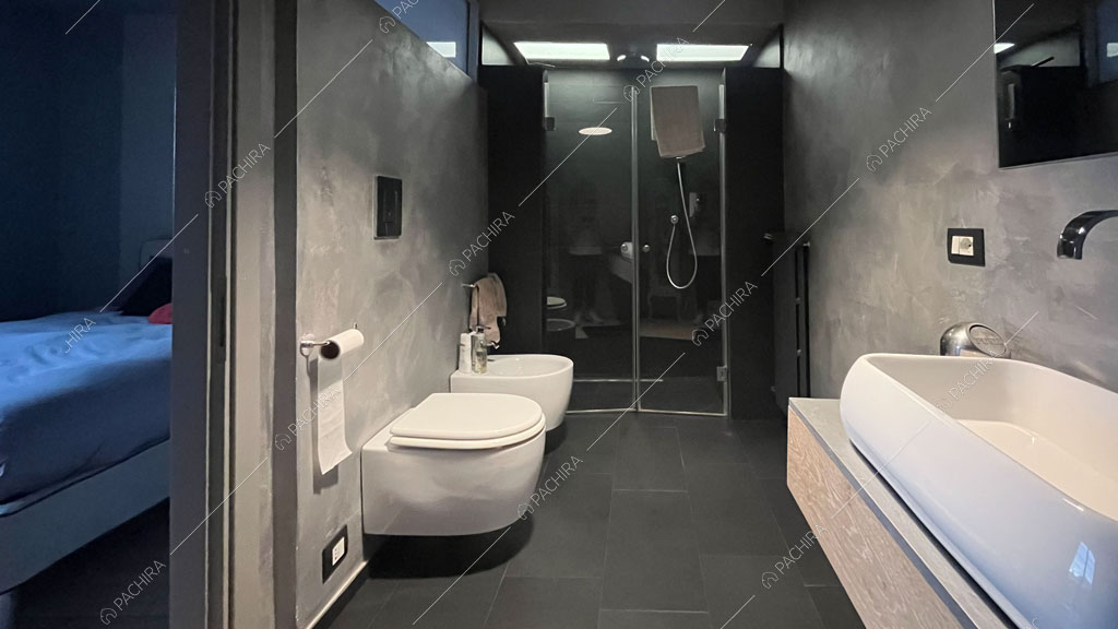 Bagno della villa Andesine, location in stile moderno a Roma