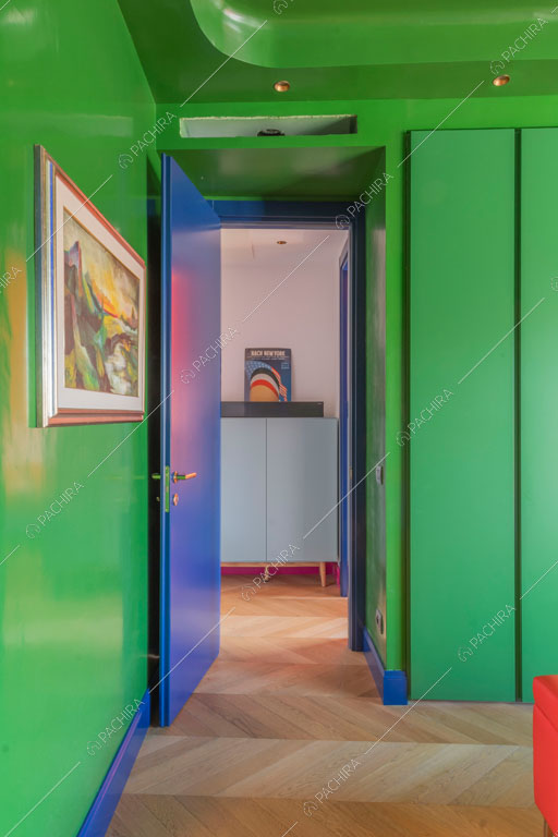 Camera dell'appartamento Gila, location in stile contemporaneo a Roma