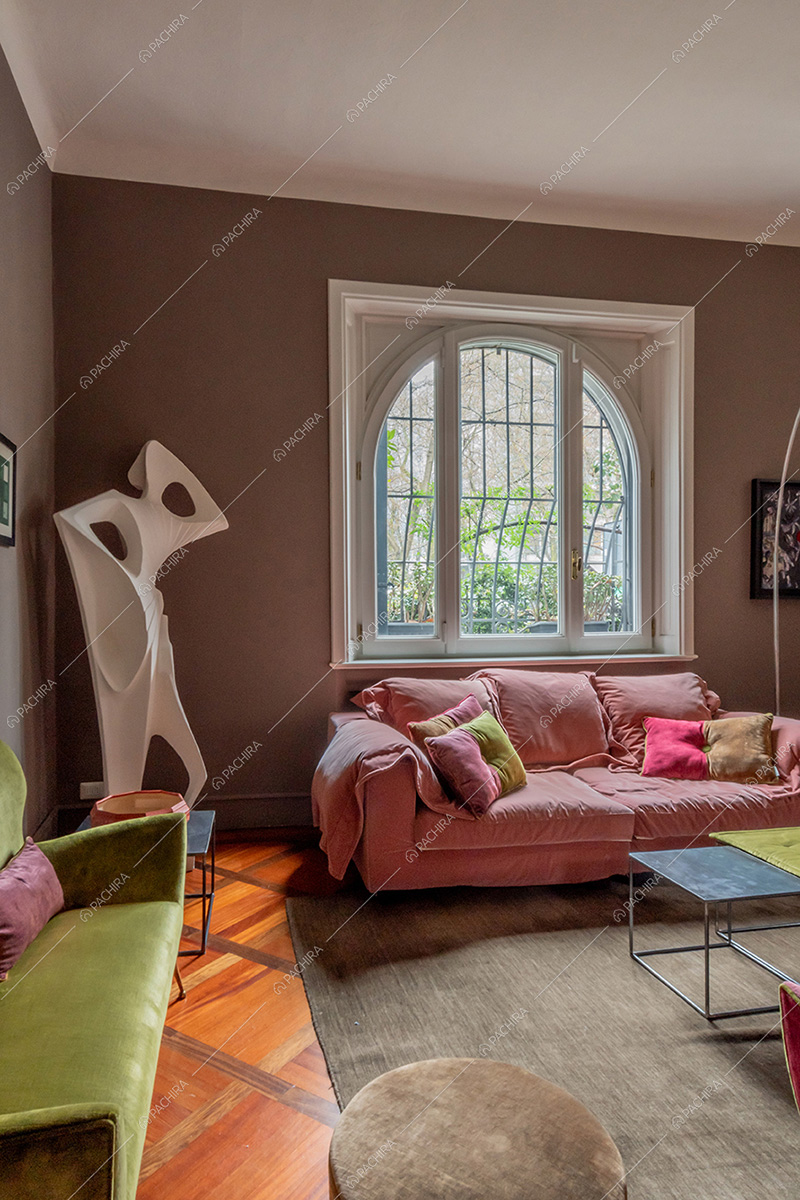 Salotto della villa Corallo, location in stile liberty a Milano