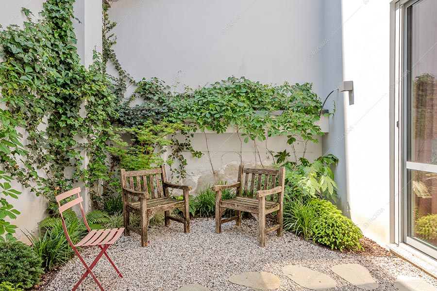 Cortile del loft in stile eclettico Maqui, location per shooting a Milano