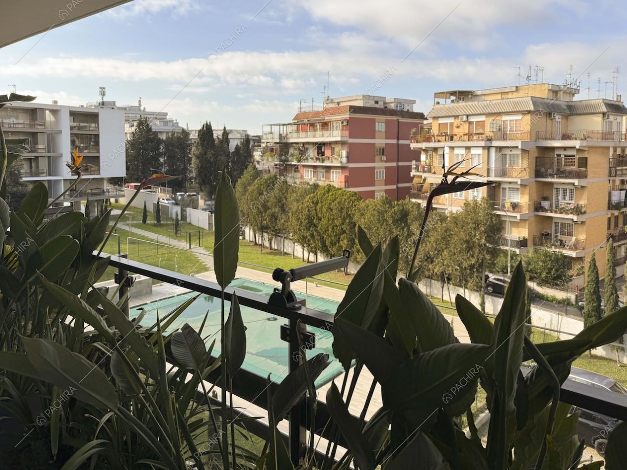Terrazza dell'appartamento Gesso, location in stile contemporaneo a Milano