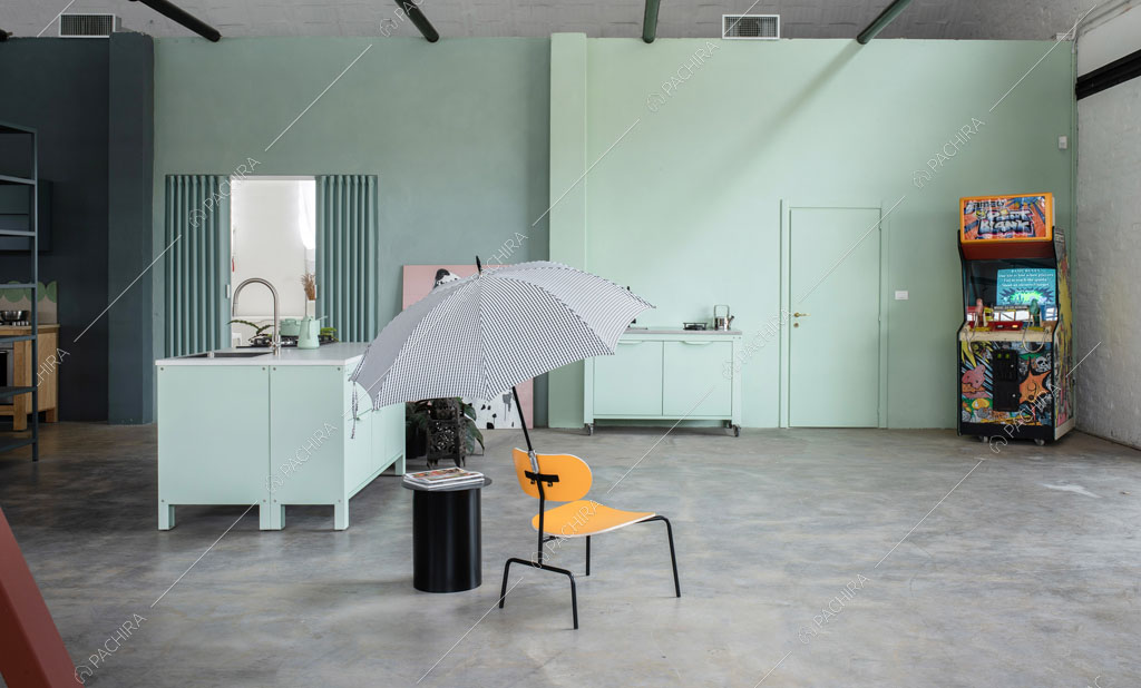 Cucina dell'espositivo Bootia, location in stile moderno a Bologna